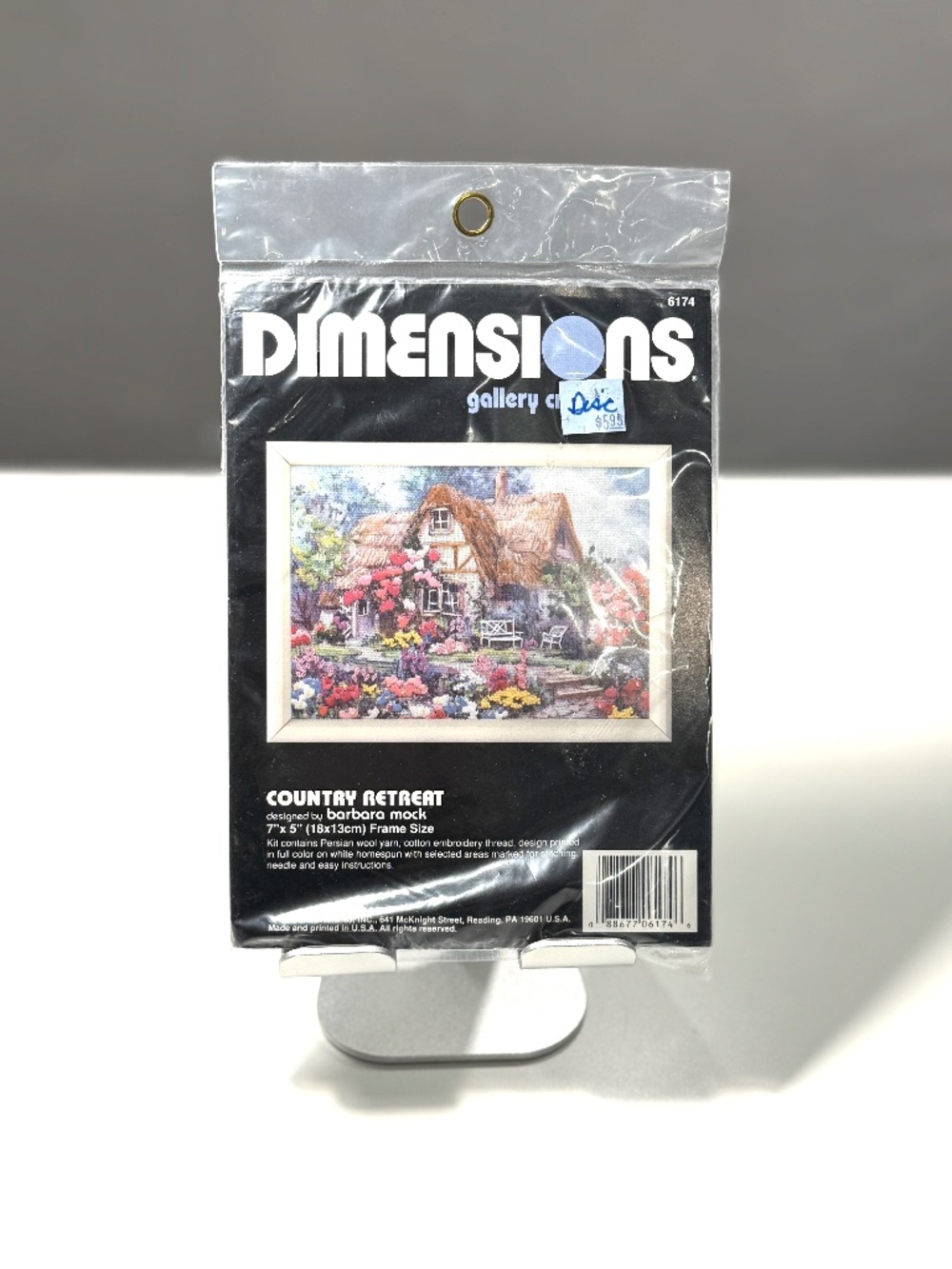 Vintage Dimensions Gallery Crewel Kit Country Retreat by Barbara Mock 7x5 #6174